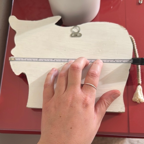 Handcrafted Wooden Cow Key Holder - Picture 3 of 6